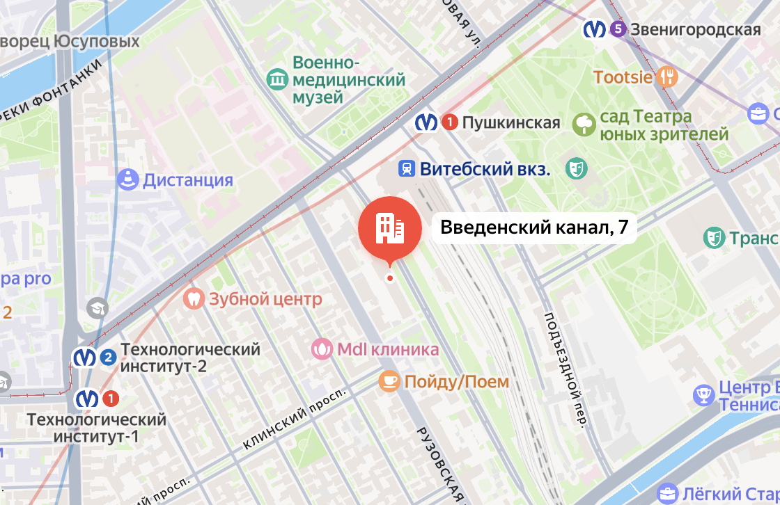 Схема проезда Введенский канал 7